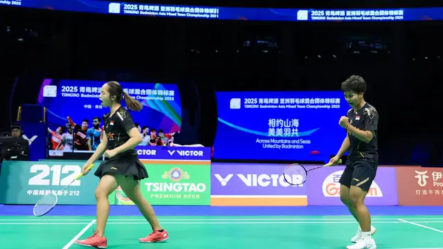 Hasil Badminton Asia Mixed Team Championship 2025: Indonesia 3-1 Malaysia Berkat Rachel/Meilysa