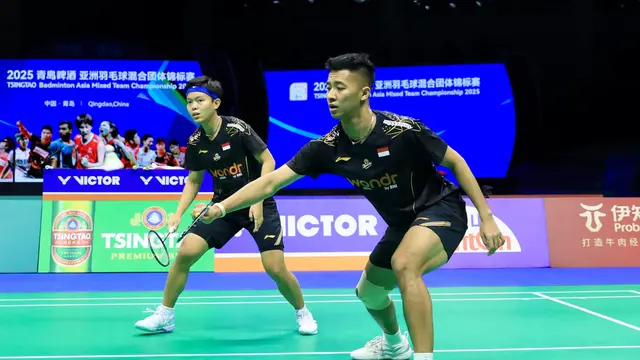 Hasil Badminton Asia Mixed Team Championship 2025: Dejan/Fadia Menang, Indonesia vs Chinese Taipei 1-0