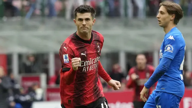 Hasil Liga Italia Serie A Empoli vs AC Milan: Diwarnai Drama Kartu Merah, Rossoneri Menang 2-0