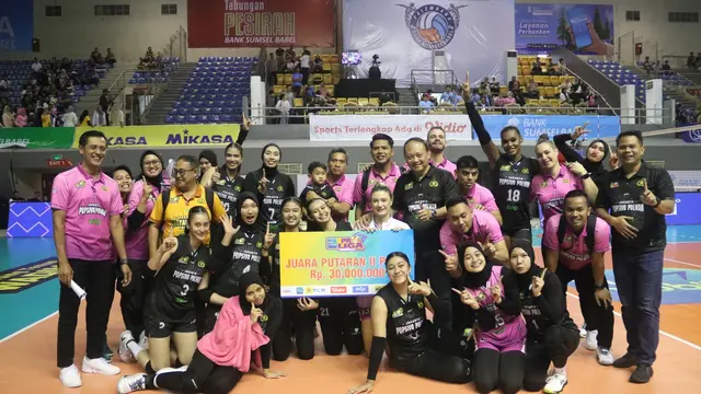 Hasil PLN Mobile Proliga 2025: Jakarta Popsivo Polwan Juara Putaran Kedua Usai Hajar Yogya Falcons