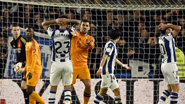 Hasil Copa del Rey: Jaga Peluang, Real Madrid Curi Poin di Markas Real Sociedad