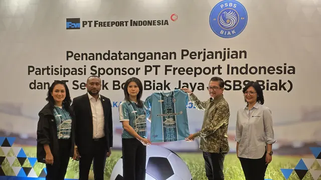 Freeport Dukung Perjuangan PSBS Biak di BRI Liga 1 2024/2025