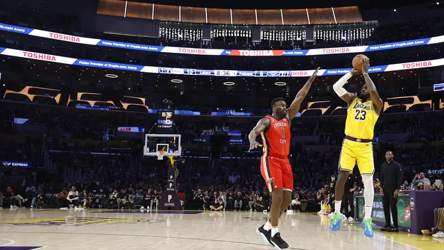 Hasil NBA: LeBron James Pecakan Rekor 50.000 Poin, Lakers Menang 7 Kali Beruntun