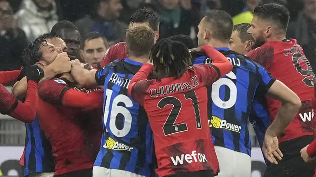 Panasnya Derby della Madonnina Inter Milan vs AC Milan di Semifinal Coppa Italia