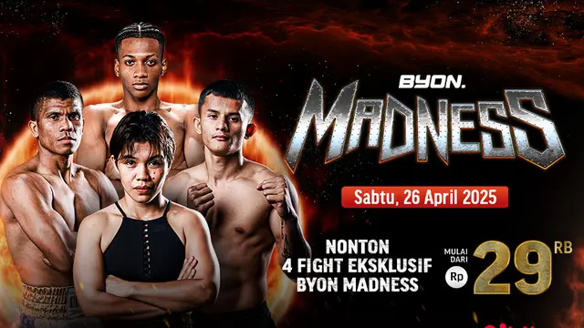 BYON Madness Tayang di Vidio, 2 Atlet Indonesia Bidik Sabuk Juara