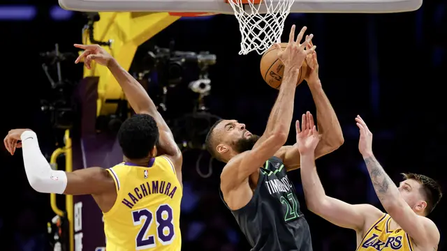 Rudy Gobert Dominan, Timberwolves Depak Lakers dari Playoff NBA