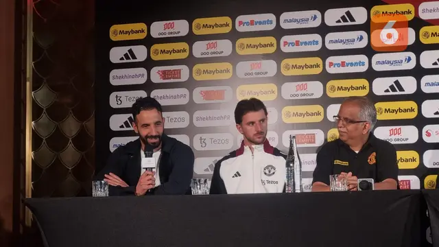 Insiden Lucu dalam Konferensi Pers MU di Kuala Lumpur: Alarm Ponsel Ruben Amorim Berbunyi, Mason Mount Tak Mampu Menahan Tawa