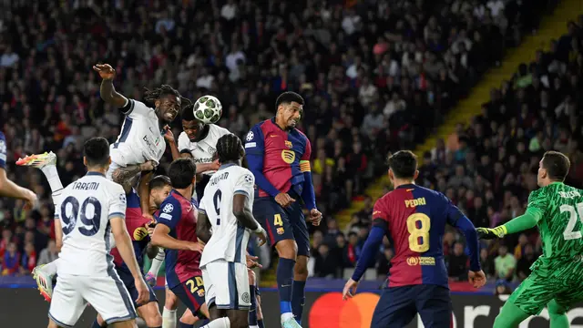 Hasil Liga Champions: Hujan Gol, Inter Milan Tahan Imbang Barcelona di Leg Pertama