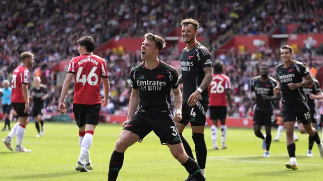 Hasil Pertandingan Southampton vs Arsenal: Skor 1-2