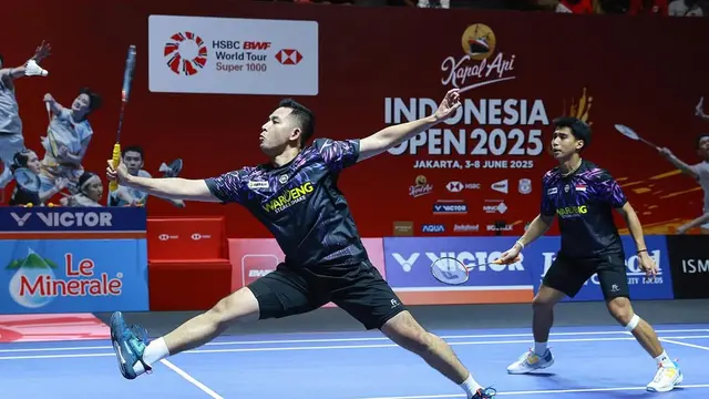 Hasil Indonesia Open 2025: Sabar/Reza ke Perempat Final