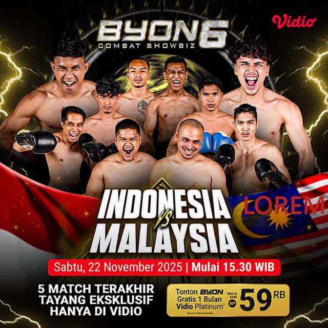 Byon Combat Series 6: Indonesia Pecah Telur, Badi Sambas Kalahkan Jai JMT di Duel Pembuka